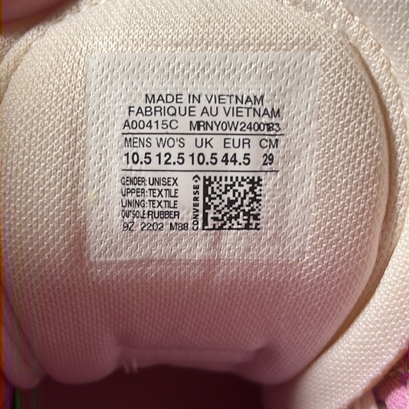 ⚓️Converse Chuck Taylor All Star High 'Marbled Patch' A00415C Women’s 12.5 - Picture 8 of 8